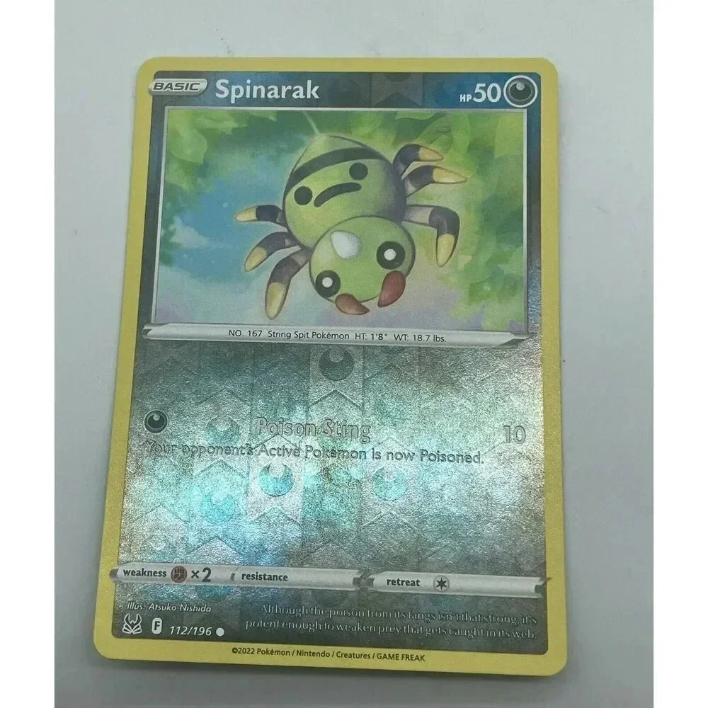 Spinarak 112/196 Lost Origin Pokemon TCG Reverse Holo‎ Mint Unplayed